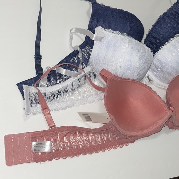 Bundle 3 pieces Lace Push Up Gentle Bra 3 Hooks.  Brand Ilys Lumie. NWT. - Picture 16 of 16